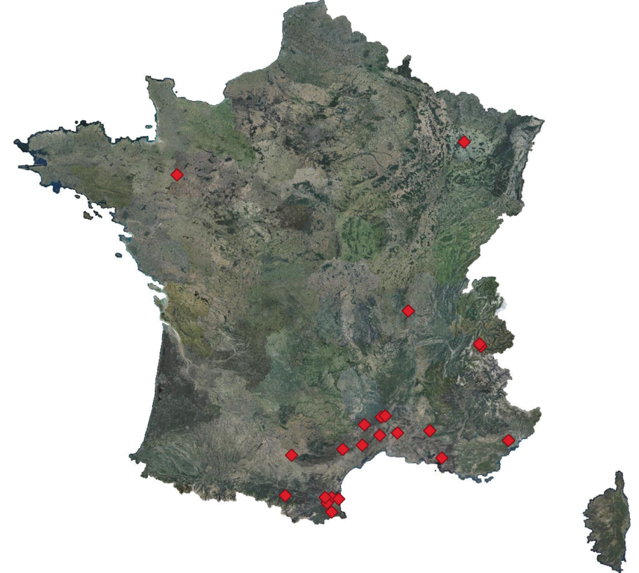 Carte des références Carte des références
